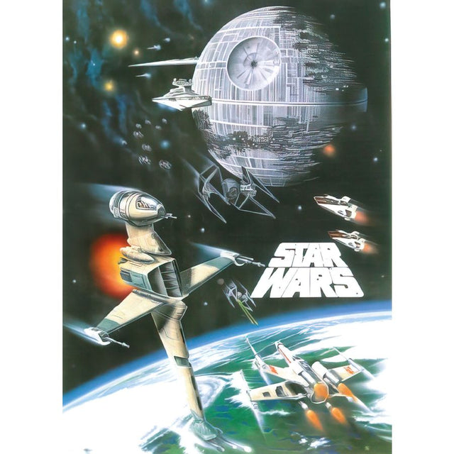 Close Up Star Wars Space Battle Poster
