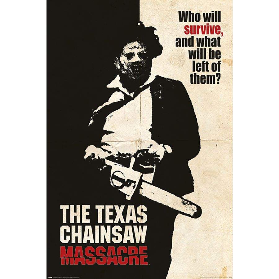 Close Up Texas Chainsaw Massacre Who will Survive? Poster