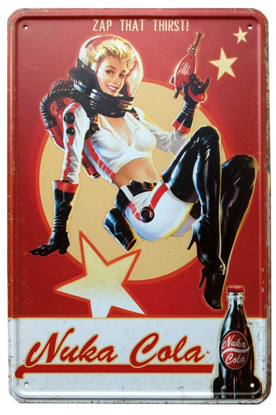 DEVplus Fallout Nuka Cola Girl Metallschild