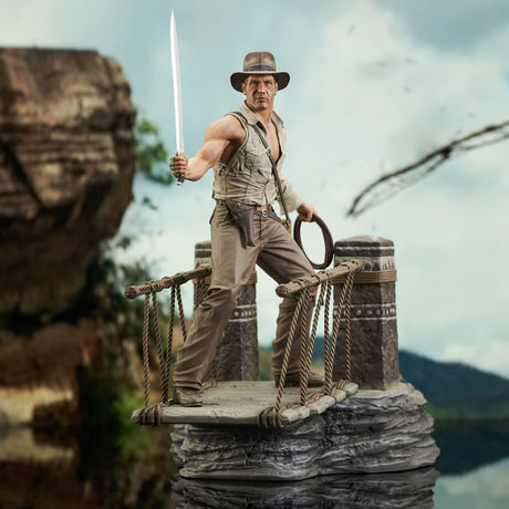 Diamond Select Indiana Jones und der Tempel des Todes Rope Bridge Deluxe Statue