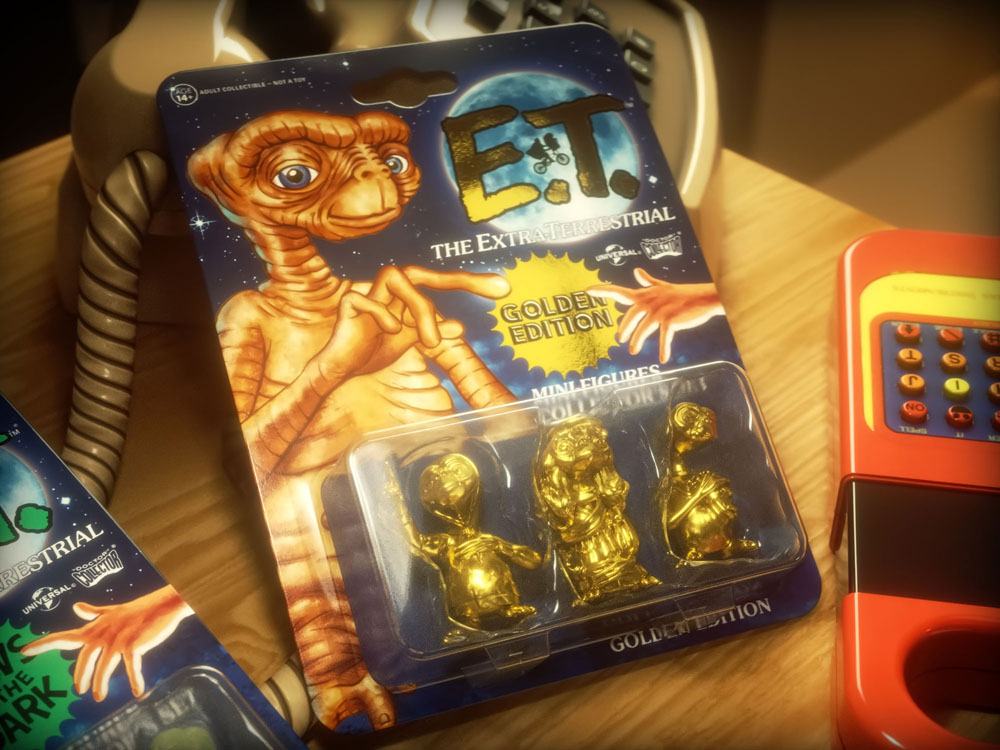 Doctor Collector E.T. Der Außerirdische Collector's Set Golden Edition 3er-Pack Minifiguren
