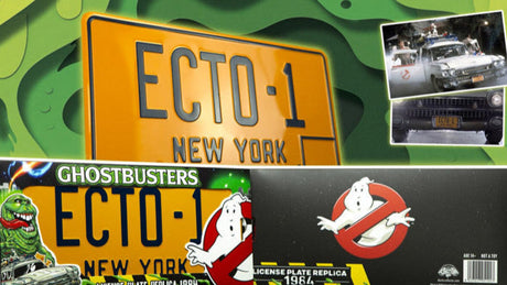 Doctor Collector Ghostbusters: ECTO-1-Nummernschild-Replik