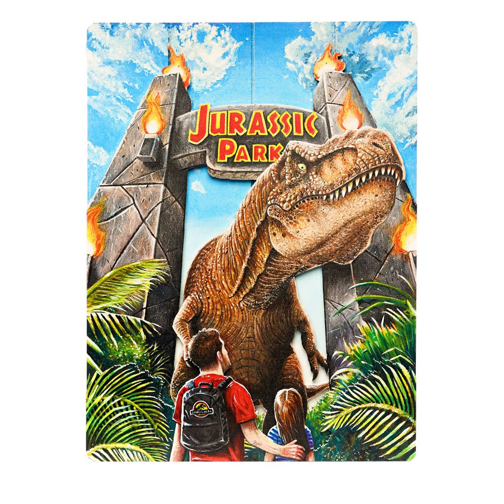 Doctor Collector Jurassic Park Rex Attack WoodArts 3D Holzdruck