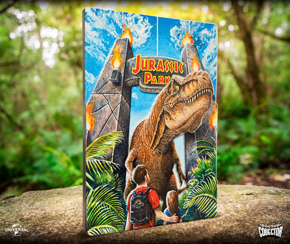 Doctor Collector Jurassic Park Rex Attack WoodArts 3D Holzdruck
