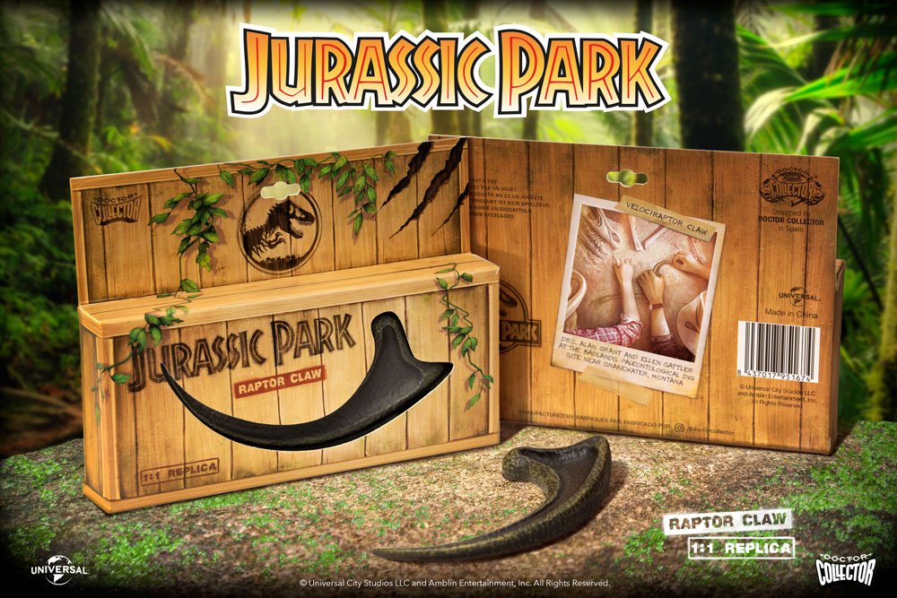 Doctor Collector Jurassic Park Velociraptor Kralle 1/1 Replik