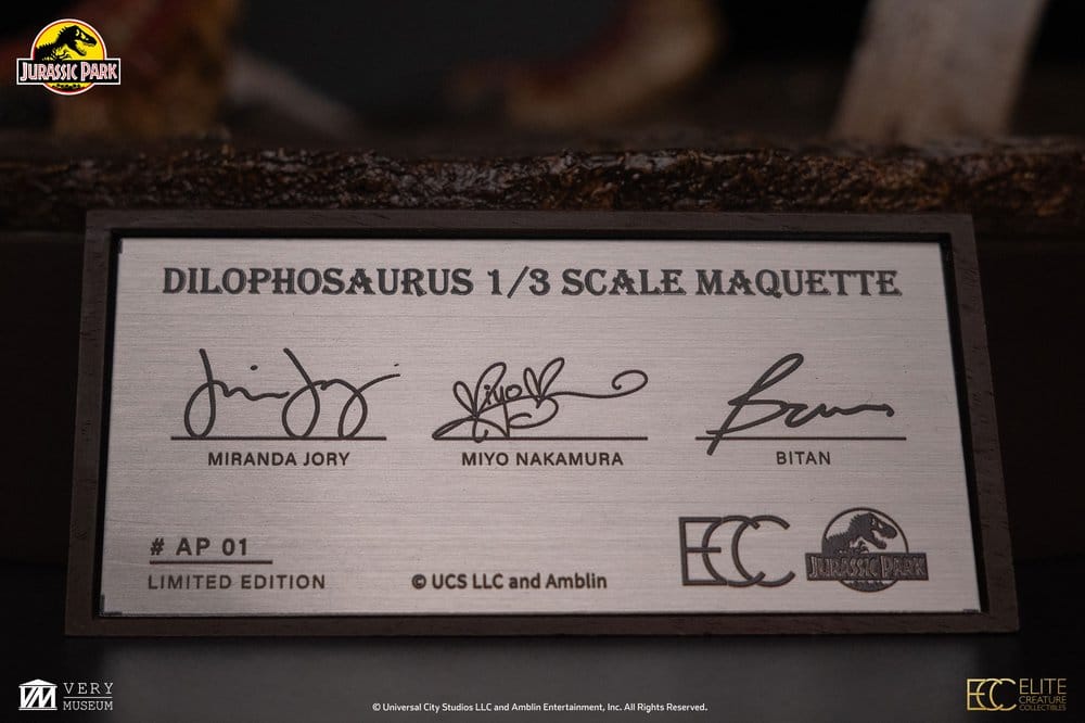 Elite Creature Collectibles Jurassic Park Dilophosaurus 1/3 Maquette