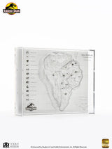Elite Creature Collectibles Jurassic Park Isla Nublar Topographische Karte