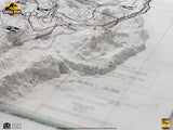 Elite Creature Collectibles Jurassic Park Isla Nublar Topographische Karte