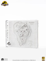 Elite Creature Collectibles Jurassic Park Isla Nublar Topographische Karte