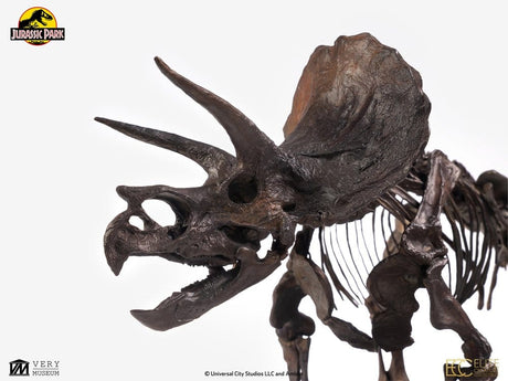 Elite Creature Collectibles Jurassic Park Triceratops Fossil Skeleton Bronze 1/24 Statue