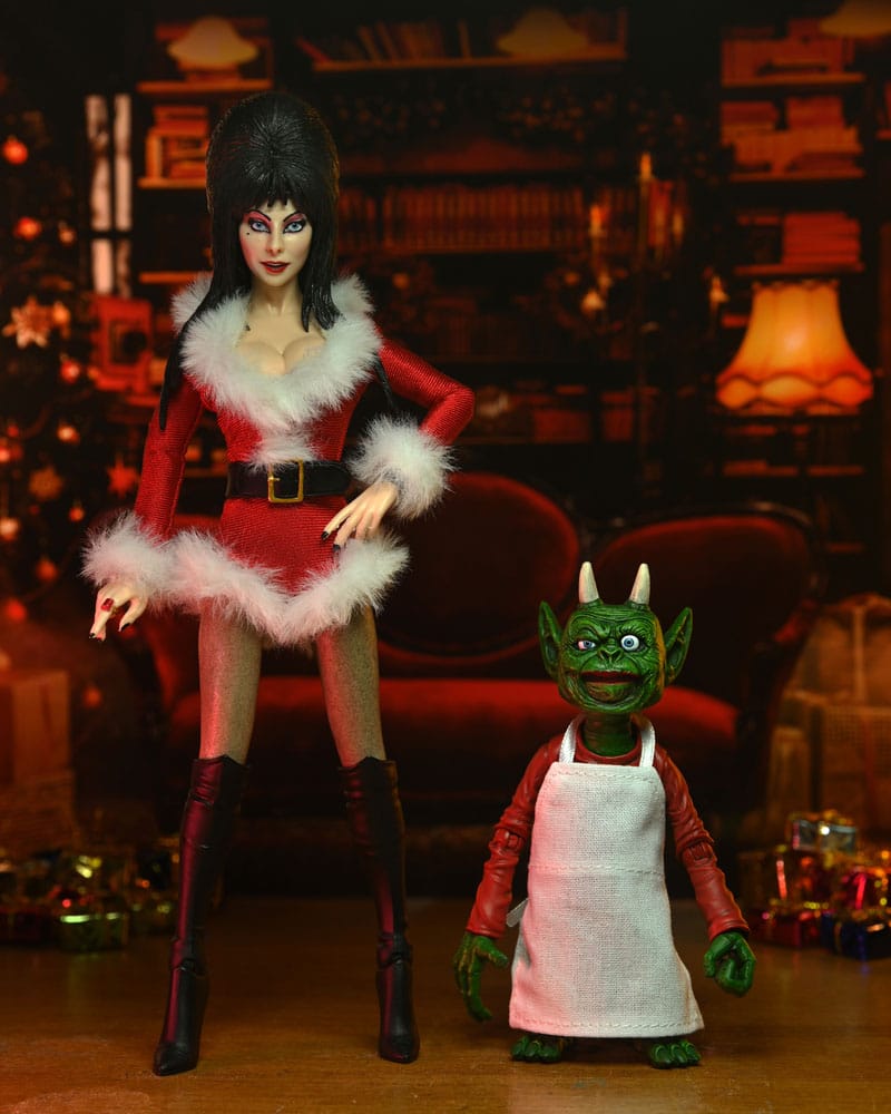 Elvira - Mistress of the Dark Very Scary Xmas Clothed Actionfigur