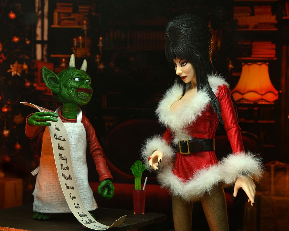 Elvira - Mistress of the Dark Very Scary Xmas Clothed Actionfigur
