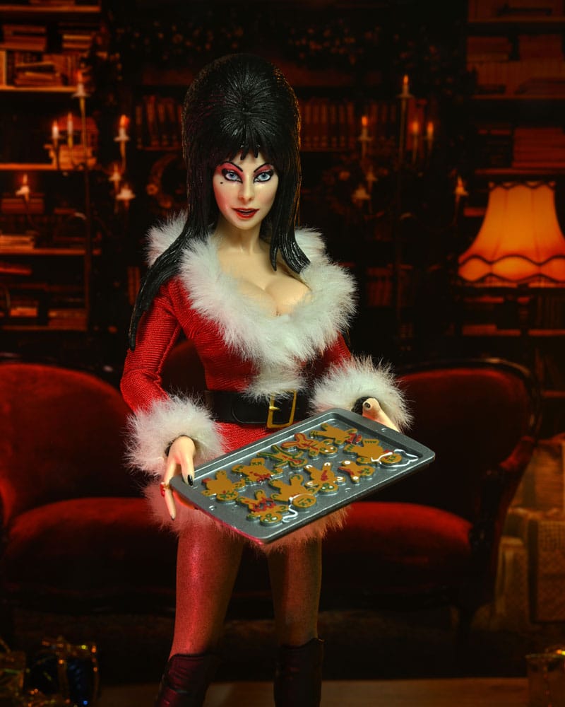 Elvira - Mistress of the Dark Very Scary Xmas Clothed Actionfigur