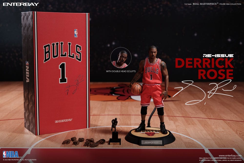 Enterbay NBA Collection Derrick Rose Limited Retro Edition 1/6 Actionfigur