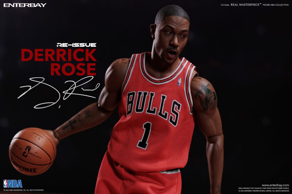 Enterbay NBA Collection Derrick Rose Limited Retro Edition 1/6 Actionfigur