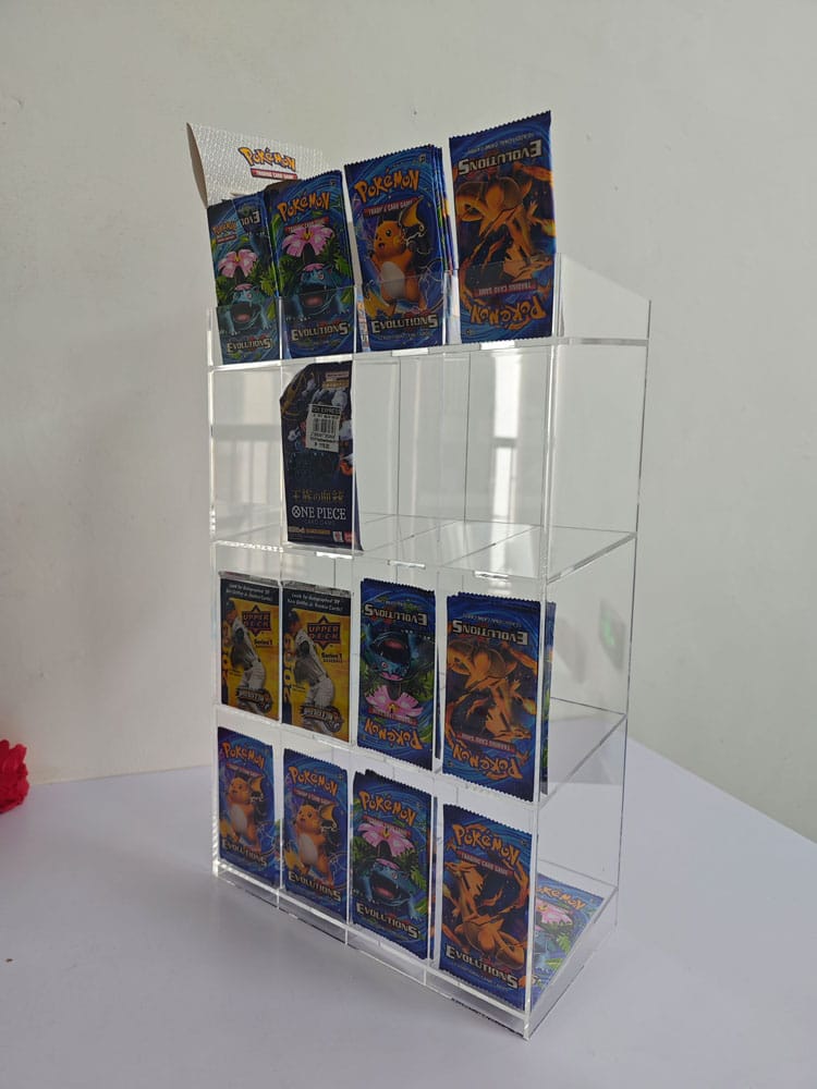 Evoretro Acryl Verkaufsdisplay Thekendisplay für Trading Card Booster Packs