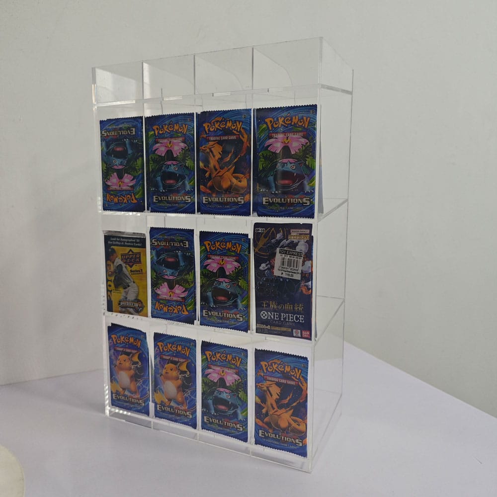 Evoretro Acryl Verkaufsdisplay Thekendisplay für Trading Card Booster Packs