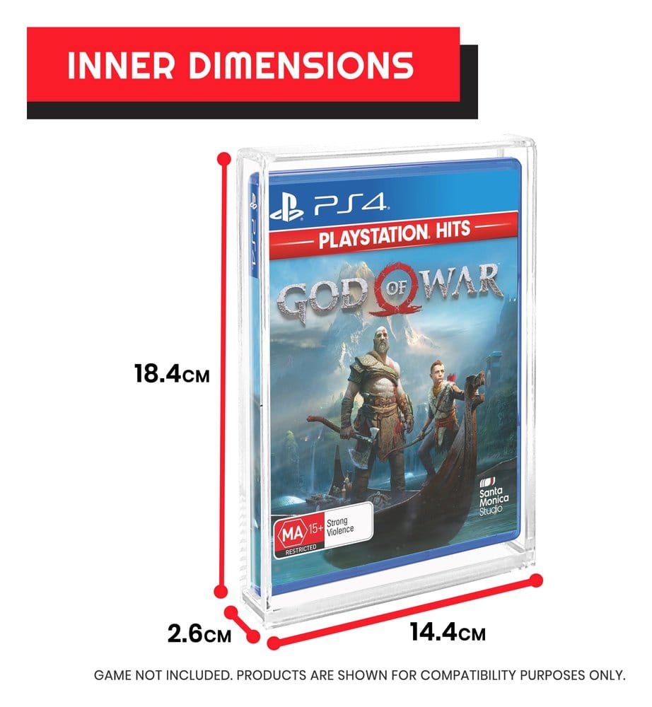 Evoretro Acrylgehäuse 2er-Pack Für PS3/PS4/Blu-Ray/XBOX One