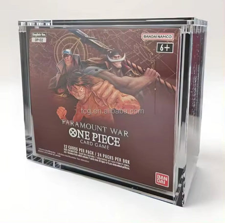 Evoretro Bandai One Piece TCG größere Booster Box (OP-02) Acryl Display Case für Evoretro