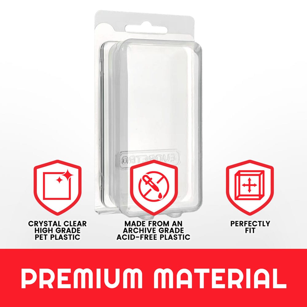 Evoretro Clamshell PET Gehäuse 35er-Pack für Actionfiguren XL