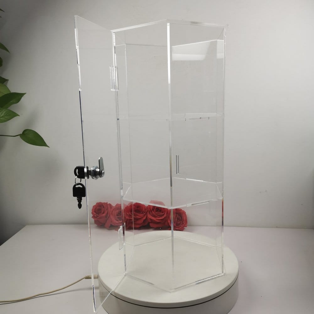 Evoretro Evoretro 3-Stufiger Abschließbarer Sechseckiger Acryl-Displayturm