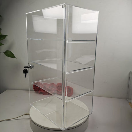 Evoretro Evoretro 4-Stufige Abschließbare Acryl-Thekenvitrine