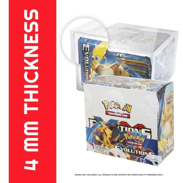 Evoretro Evoretro Booster Boxen / Elite Trainer Boxes Ver. 1 Acryl Display Case für Sliding Lid with