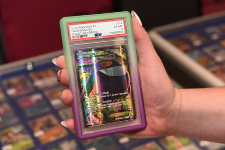 Evoretro Evoretro Bumper für PSA gegradete Karten-Slab Gradient Green-Purple Glitter