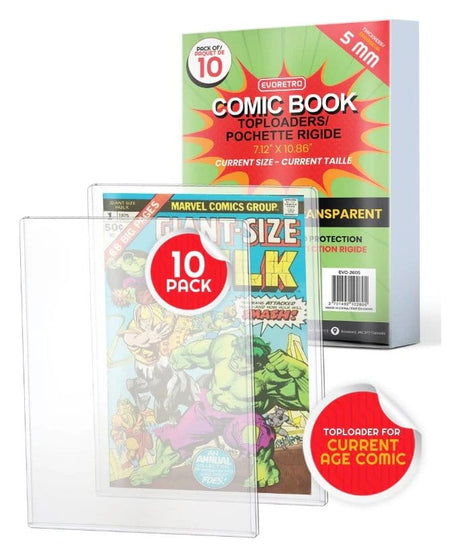 Evoretro Evoretro Comics Current Toploader für 10er-Pack