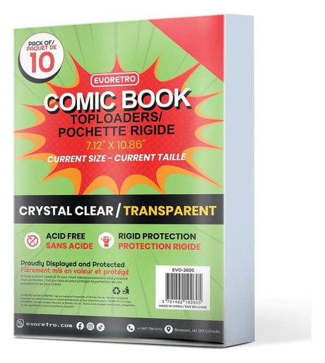 Evoretro Evoretro Comics Current Toploader für 10er-Pack