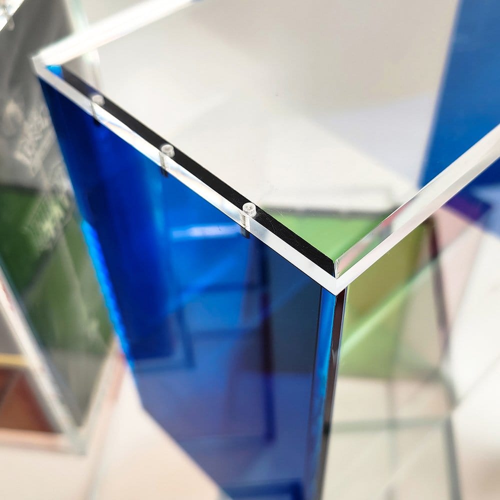 Evoretro Evoretro Display Case Acryl für ETB Magnetische mit farbigen Seiten - Blau