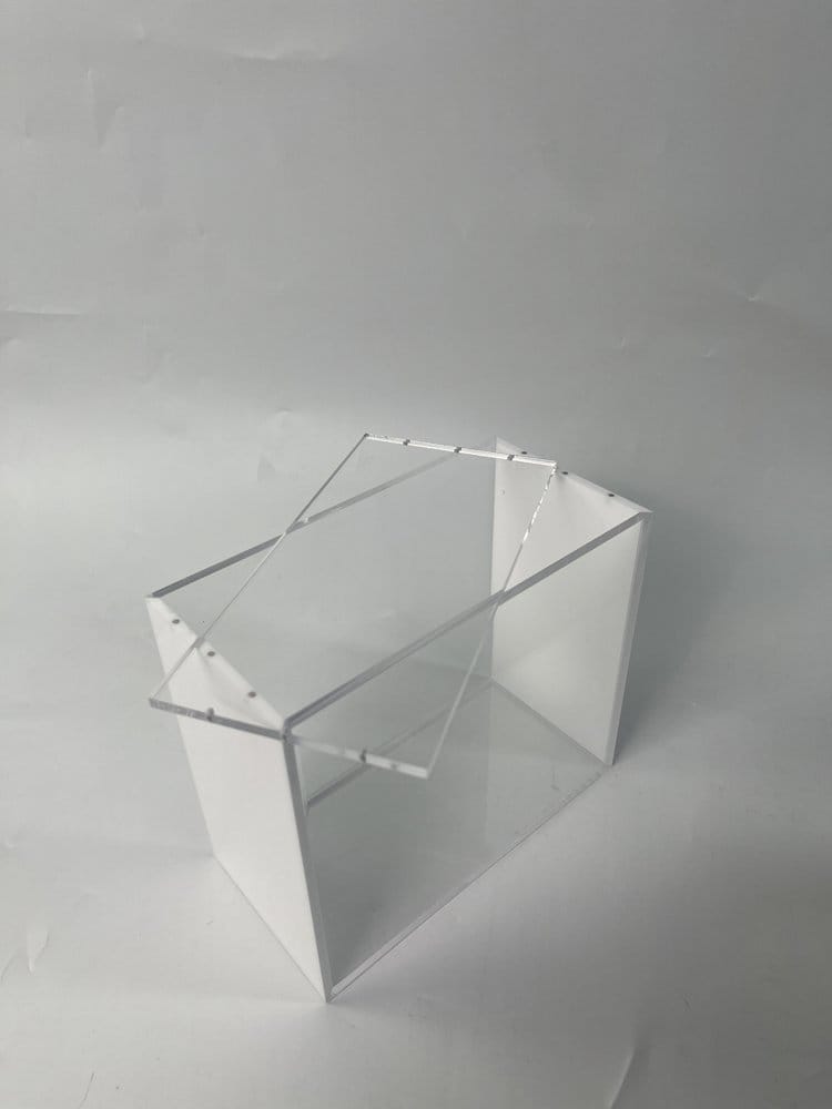 Evoretro Evoretro Display Case Magnetische Acryl Für ETB Mit Farbigen Seiten Weiß