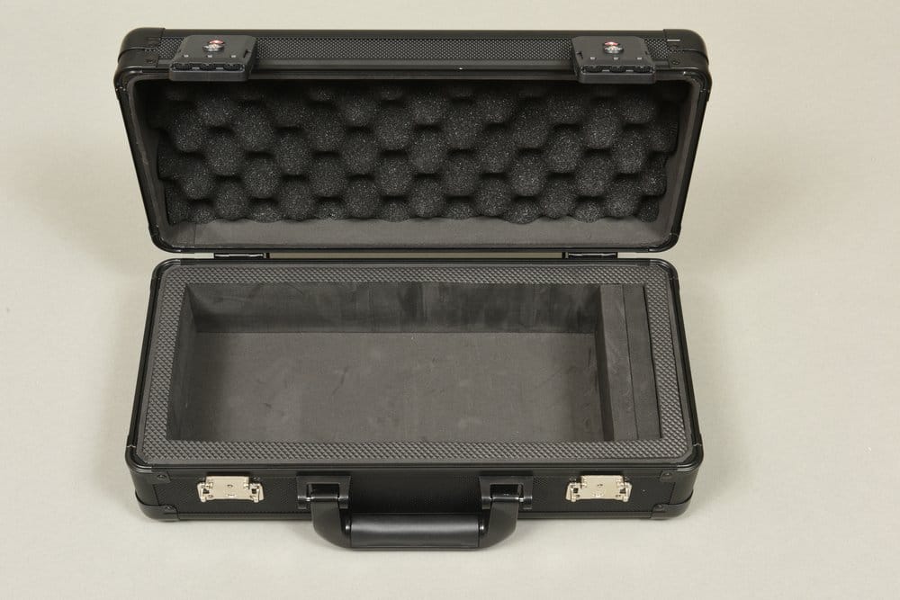 Evoretro Evoretro Mini-Tragekoffer Mit Griff & Herausnehmbarem Schaumstoff Schwarz
