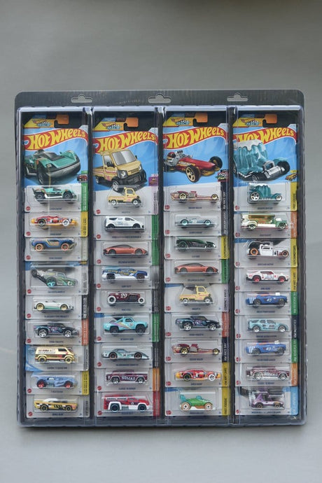 Evoretro Evoretro Wand-Display für 32 verpackte Diecast-Autos 3er-Pack