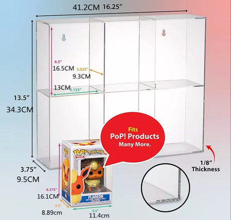 Evoretro Funko Pops Evoretro Acryl Display Case Für 6
