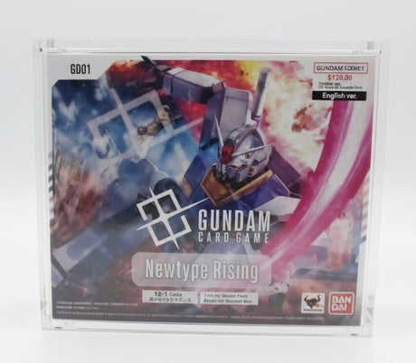 Evoretro Gundam Card Game Newtype Rising GD01 Evoretro Magnetisches Acryl Display Case für Booster Box