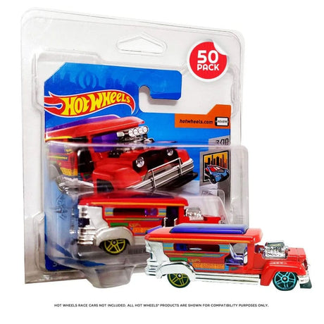 Evoretro Hot Wheels European Series Short Card PET Blisters für 50er-Pack