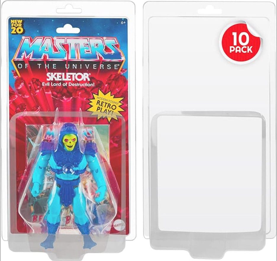 Evoretro Masters of the Universe Clamshell PET Gehäuse 10er-Pack für Actionfiguren