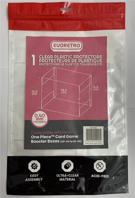 Evoretro One Piece Card Game Evoretro Booster Boxes (OP-04 bis OP-08) Für Pet Gehäuse 1er-Pack