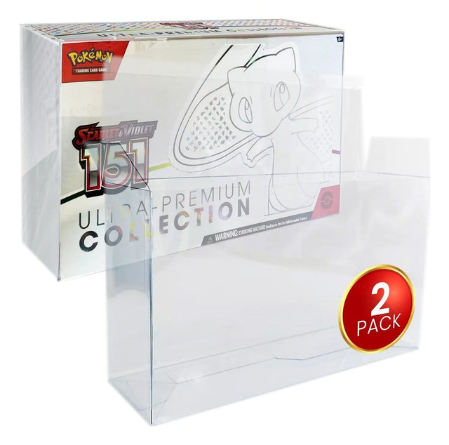Evoretro Pokémon 151 Karmesin & Purpur Ultra-Premium-Kollektion Box Evoretro PET Gehäuse 2er-Pack