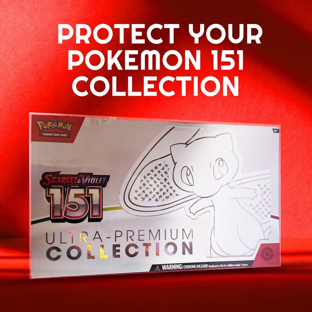 Evoretro Pokémon 151 Karmesin & Purpur Ultra-Premium-Kollektion Box Evoretro PET Gehäuse 2er-Pack