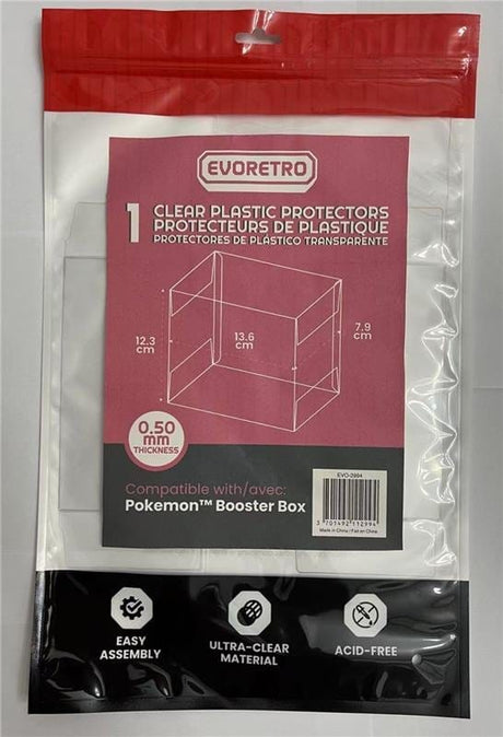 Evoretro Pokémon Booster Box für Evoretro PET Gehäuse 1er-Pack