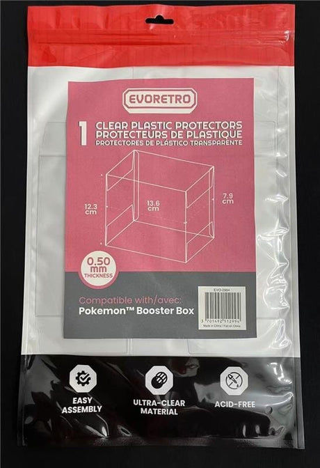 Evoretro Pokémon Booster Box für Evoretro PET Gehäuse 1er-Pack
