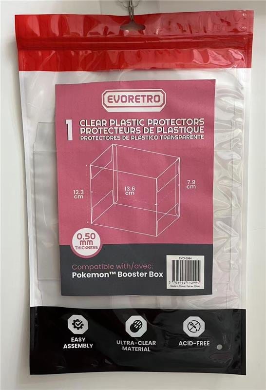 Evoretro Pokémon Booster Box für Evoretro PET Gehäuse 1er-Pack