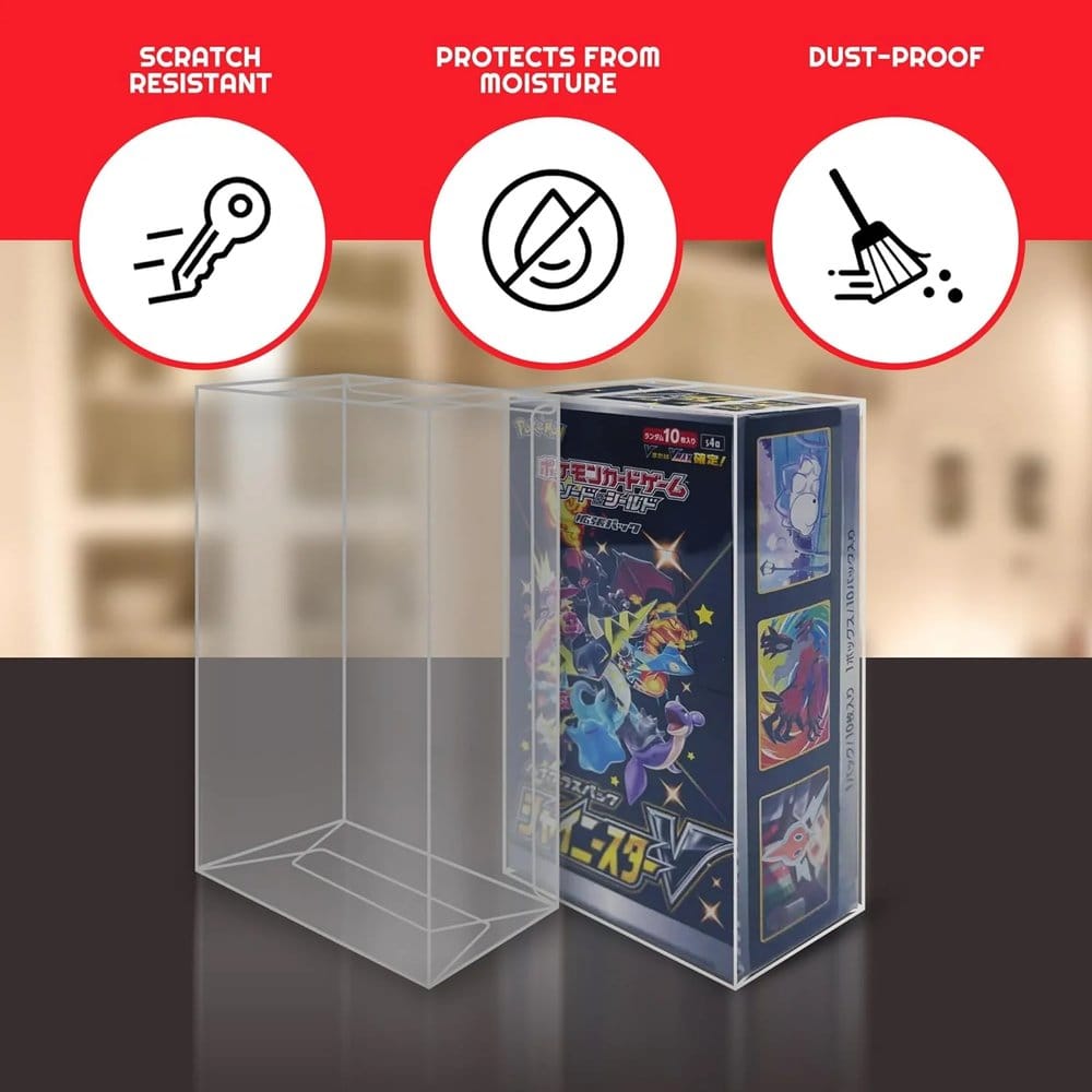 Evoretro Pokémon Japanische Booster Box für Evoretro PET Gehäuse 5er-Pack Klein