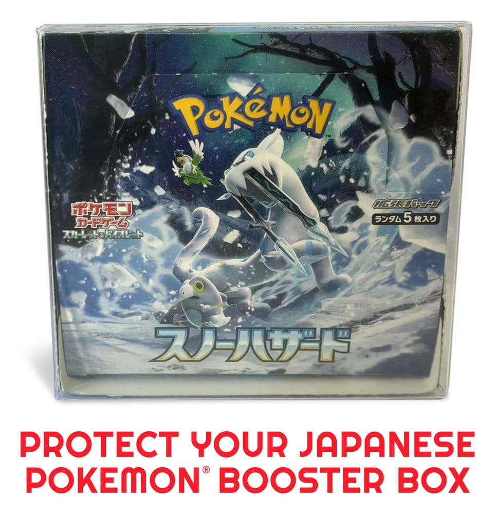 Evoretro Pokémon Japanische Booster Box Groß für Evoretro PET 5er-Pack Gehäuse