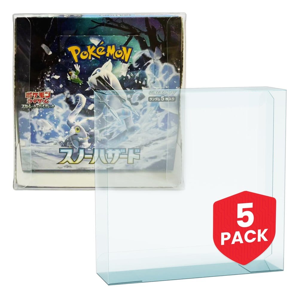 Evoretro Pokémon Japanische Booster Box Groß für Evoretro PET 5er-Pack Gehäuse