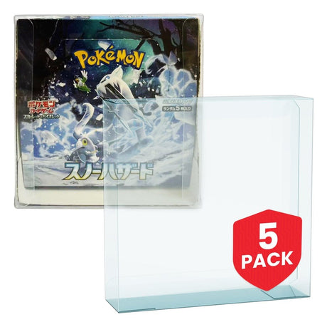 Evoretro Pokémon Japanische Booster Box Groß für Evoretro PET 5er-Pack Gehäuse