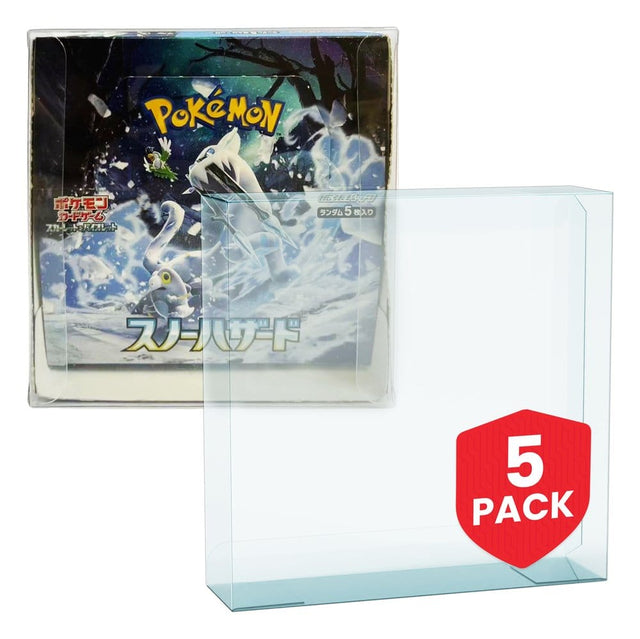 Evoretro Pokémon Japanische Booster Box Groß für Evoretro PET 5er-Pack Gehäuse
