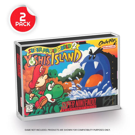 Evoretro SNES/N64 Spiele Acrylgehäuse 2er-PackFür